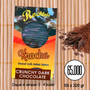 Coklat Rocklate (Oleh-Oleh Batam) - Krocka Crunchy Dark Chcoalate