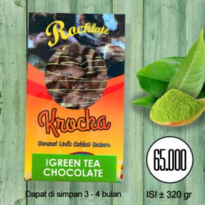 Coklat Rocklate (Oleh-Oleh Batam) - Krocka Crunchy Green Tea Chcoalate